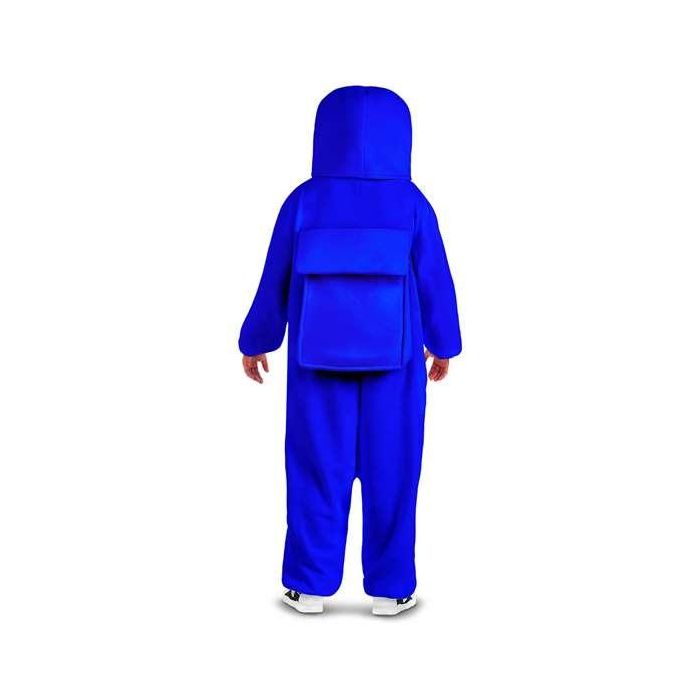 Disfraz among us impostor blue XL (escafandra y traje con cremallera y bolsillos) 3 Disfraz among us impostor blue XL (escafandra y traje con cremallera y bolsillos) 3