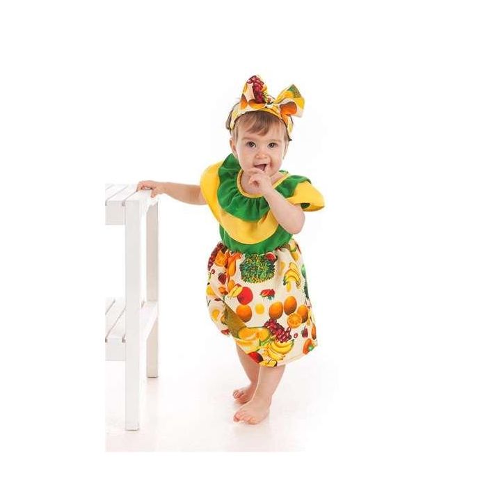 Disfraz bebe cubana frutas 0-12 meses Disfraz bebe cubana frutas 0-12 meses