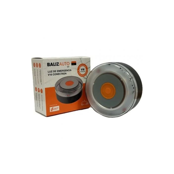 Luz baliza de emergencia para coche Balizauto Connected V16 PD-000093/ Homologada/ Base Imantada/ Geolocalizable/ Funciona a Pilas