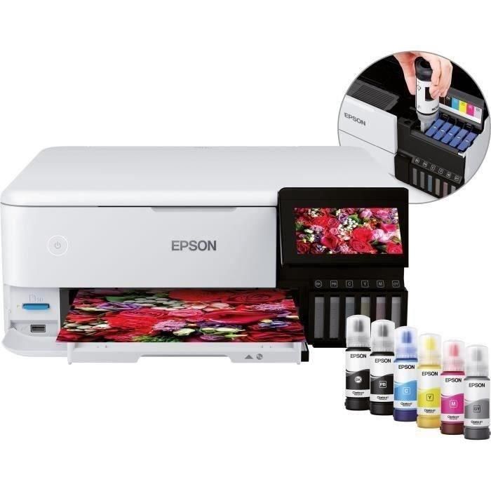 Impresora multifunción 3 en 1 - EPSON - Ecotank ET-8500 - Inyección de tinta - A4 - Color - Wi-Fi - C11CJ20401 1