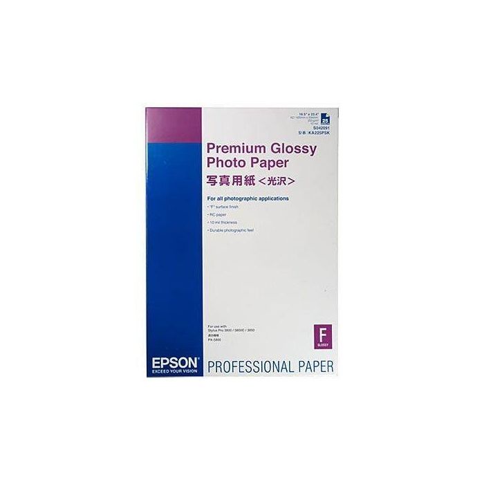 Epson GF Papel Premium Glossy Photo A2, 20 hojas - 250g/m2