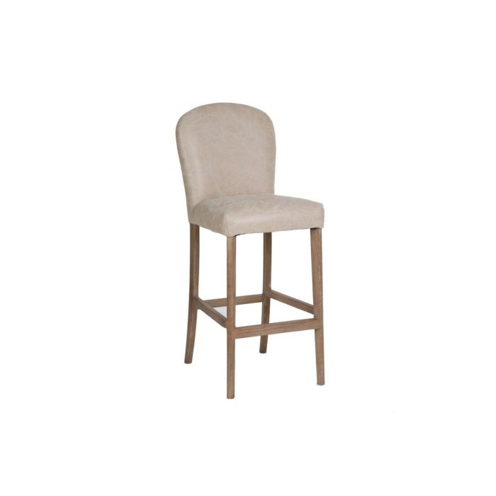 DKD Home Decor 2c24 Taburete Urban Blanco Fresno Piel con Asa Acabado Decape 112 cm Alto x 45.5 cm Ancho x 60 cm Profundo 1