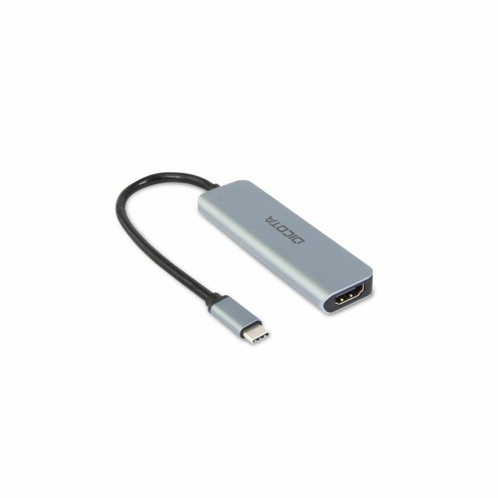 DICOTA USB-C 5-in-1 Video Hub 4K PD 100W, Adaptador Multipuerto para Portátiles, silver 1 DICOTA USB-C 5-in-1 Video Hub 4K PD 100W, Adaptador Multipuerto para Portátiles, silver 1