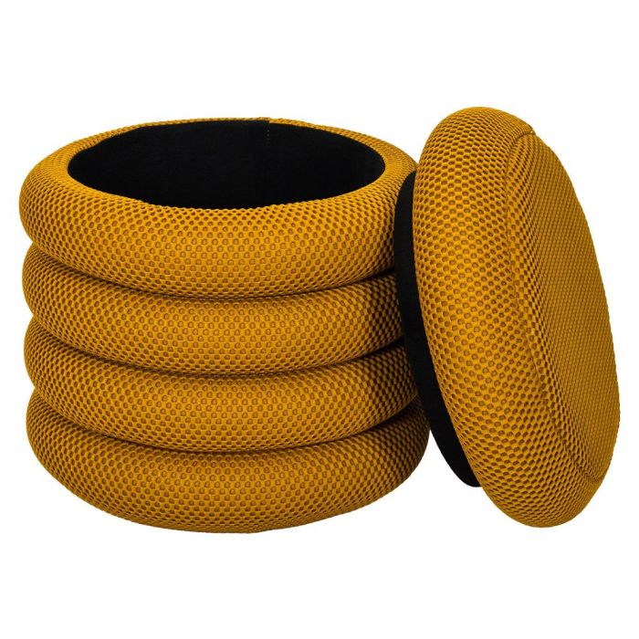 Puf Almacenaje Atom Mostaza Home Deco Factory Puf Almacenaje Atom Mostaza Home Deco Factory