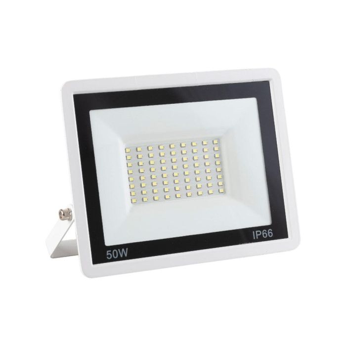 Foco Proyector LED 50W 4.000Lm 6000ºK IP66 Regulable 60,000H Acabado Blanco [LM-6007-W-CW]