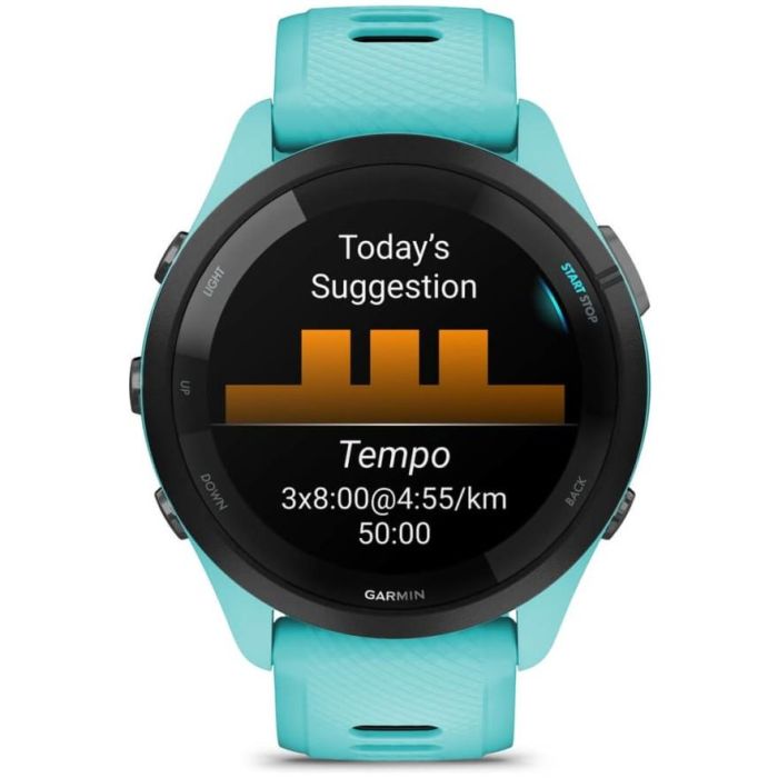 Garmin Forerunner 265 Reloj Deportivo GPS Multisport Turquesa/Negro 3 Garmin Forerunner 265 Reloj Deportivo GPS Multisport Turquesa/Negro 3