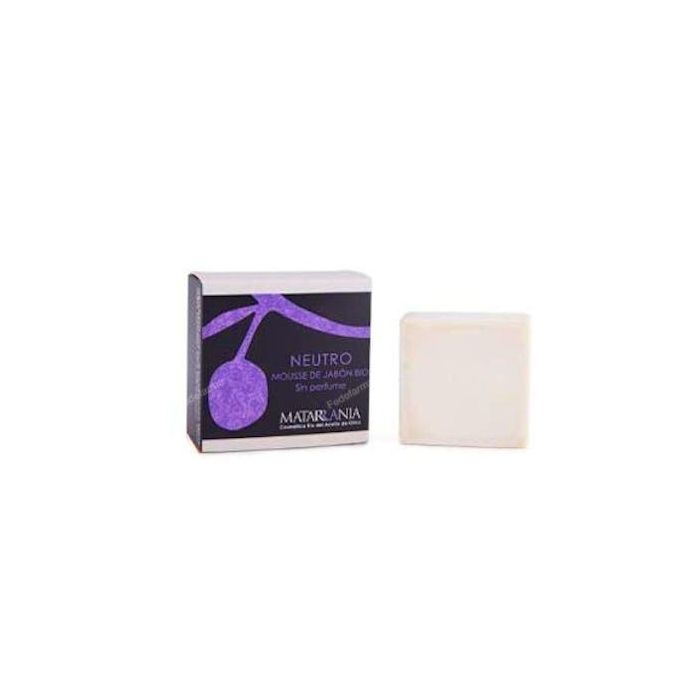 MATARRANIA Jabón Neutro Pastilla 100g Bio para Higiene Facial Corporal y Capilar con Aceite de Oliva Virgen Extra Ecológico