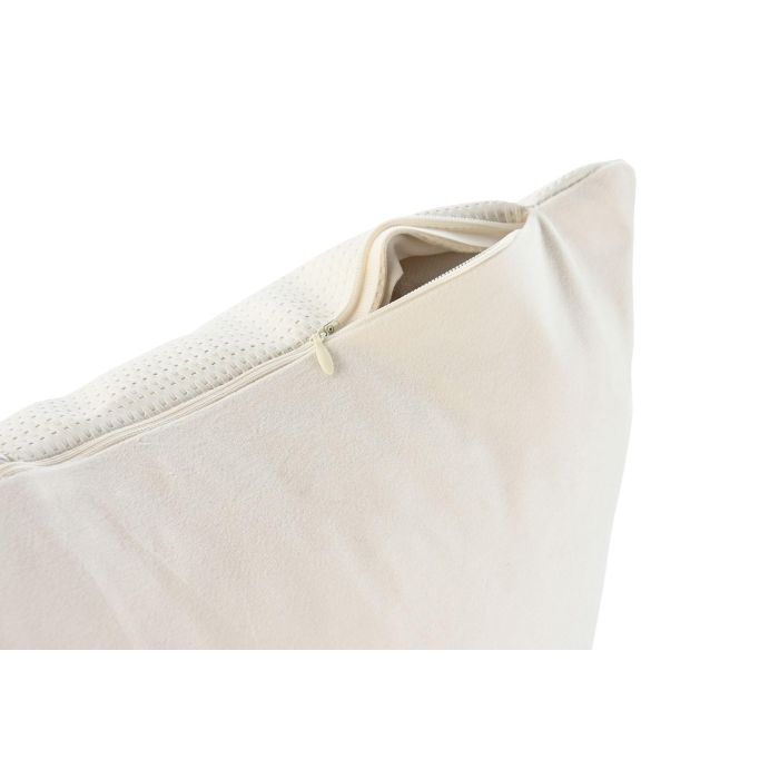 DKD Home Decor Cojín Blanco Pu Polyester 10 x 45 x 45 cm 4