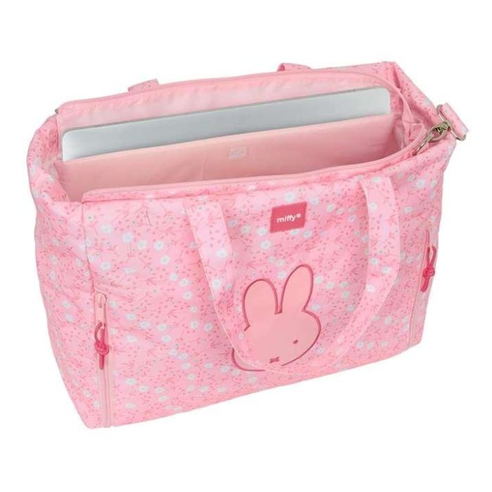 Safta Bolso para Portátil 14,1'' Miffy Flores con Bolsillo, 310x400x170 mm 3 Safta Bolso para Portátil 14,1'' Miffy Flores con Bolsillo, 310x400x170 mm 3