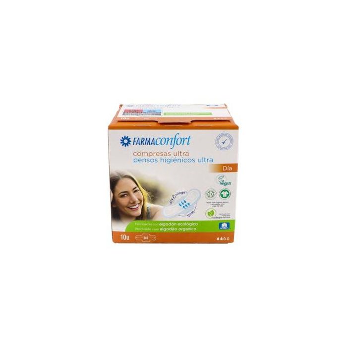 Farmaconfort Compresa Hig Dia Pleg Alas Alg 10 U