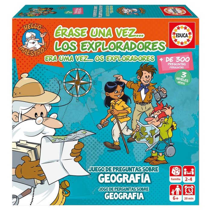 Educa 18857 Erase Una Vez Los Exploradores Juego de Mesa Geografia Infantil +6 Años 0 Educa 18857 Erase Una Vez Los Exploradores Juego de Mesa Geografia Infantil +6 Años 0