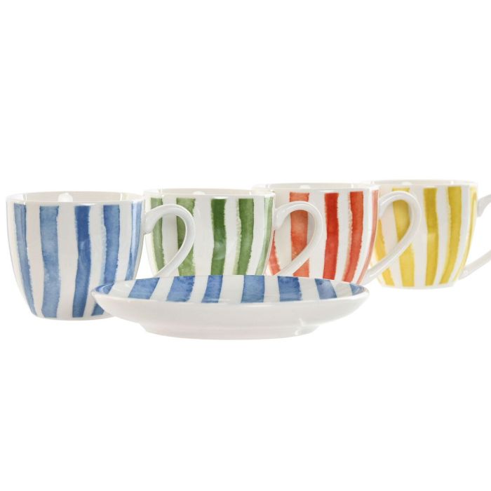 Cafe Mediterraneo DKD Home Decor Azul Verde 6.2 x 5.5 x 8.5 cm Set de 6 2