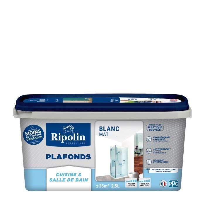 Ripolin RIP3174269072782 Pintura para Techos de Cocina y Baño Blanco Mate 2,5L Ripolin RIP3174269072782 Pintura para Techos de Cocina y Baño Blanco Mate 2,5L