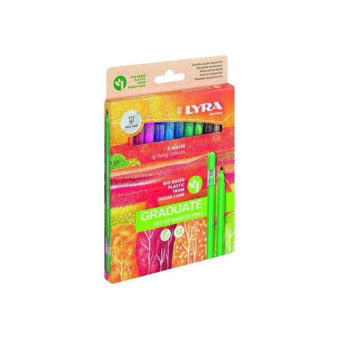 Rotulador Fibra Lyra Graduate Art Tip Estuche De 12