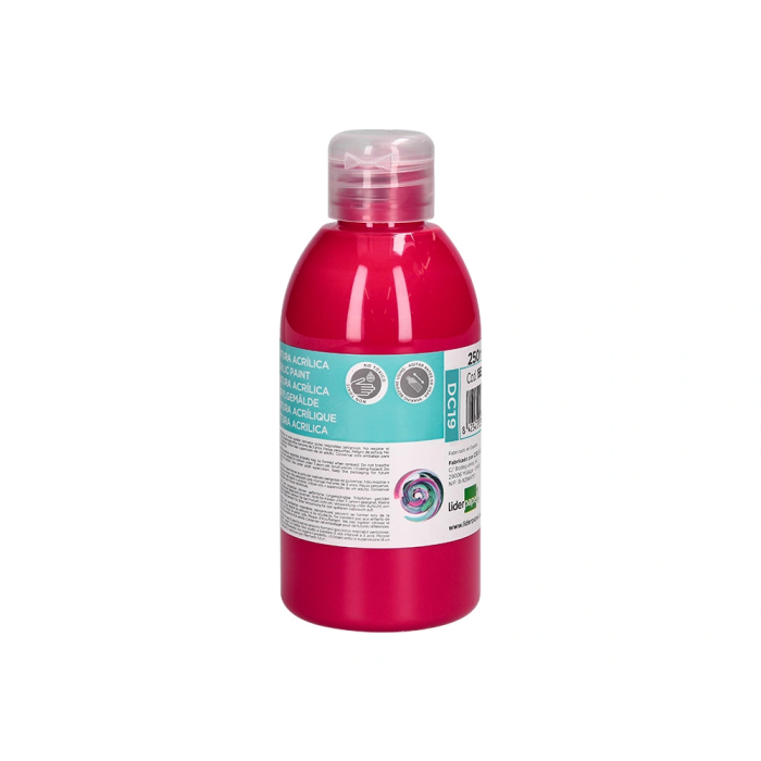 Liderpapel Pintura Acrílica Bote 250 ml Magenta Multisuperficie 1