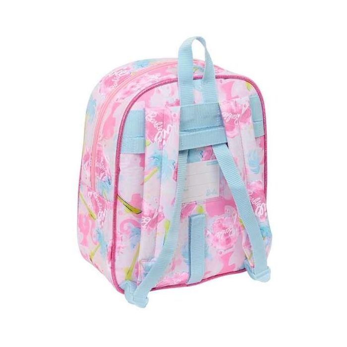 Mochila Escolar Barbie Painterly Rosa Azul cielo 22 x 27 x 10 cm 1