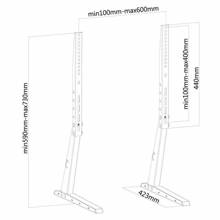 Soporte TV Neomounts FPMA-D1240BLACK 37" 35 kg 1