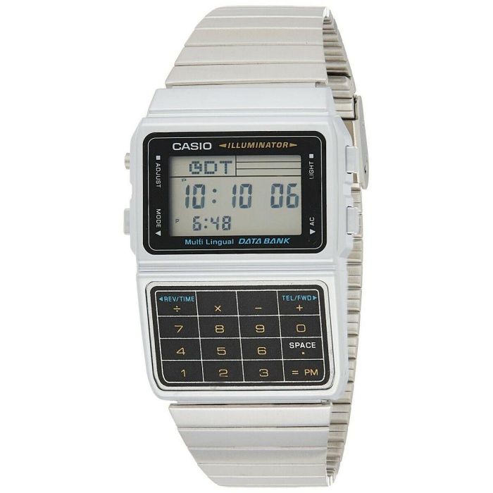 Reloj Unisex Casio DATABANK CALCULATOR STEEL - MATT CASE Gris