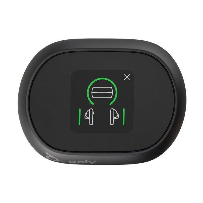 Poly Voyager Free 60+ UC Auriculares Inalámbricos Bluetooth 5.3 USB-C Negros con Estuche de Carga Táctil y ANC 5