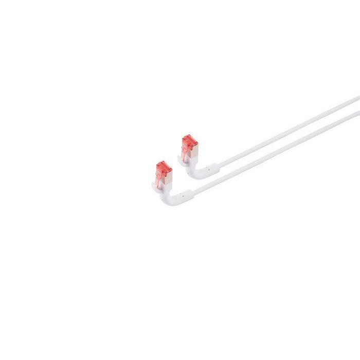 Lanview Bendable booted Network Cable CAT6A U/FTP 0,5m White FLEX-ANGLE 3 Lanview Bendable booted Network Cable CAT6A U/FTP 0,5m White FLEX-ANGLE 3