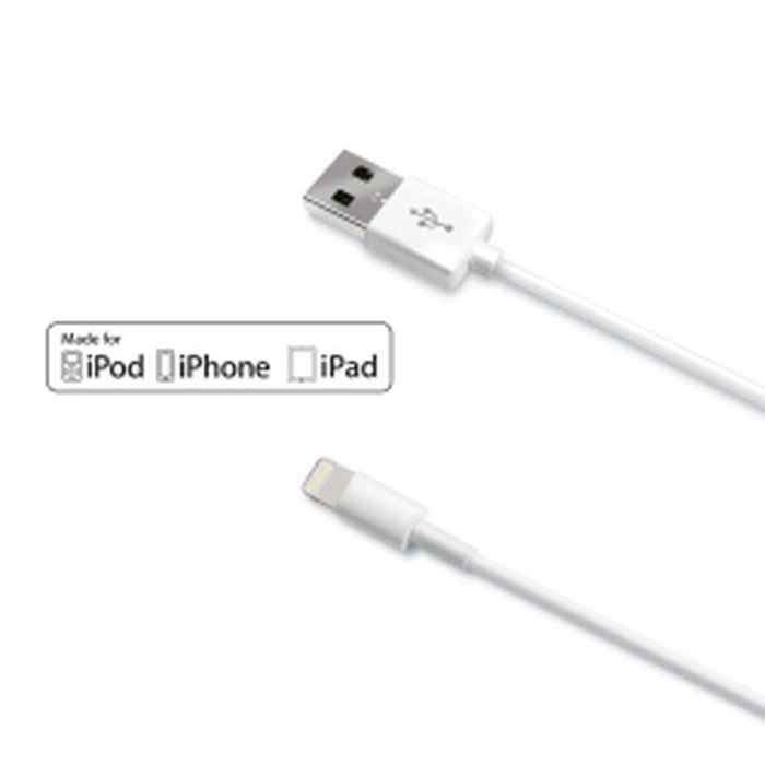 Celly Cable Usb Tipo Usb-A-M A Lightning Blanco 1 M Celly Cable Usb Tipo Usb-A-M A Lightning Blanco 1 M