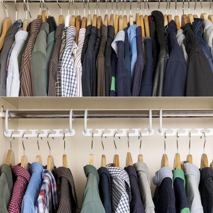 Organizador de Perchas para 40 Prendas Plusrobe InnovaGoods 24 Piezas 3 Organizador de Perchas para 40 Prendas Plusrobe InnovaGoods 24 Piezas 3