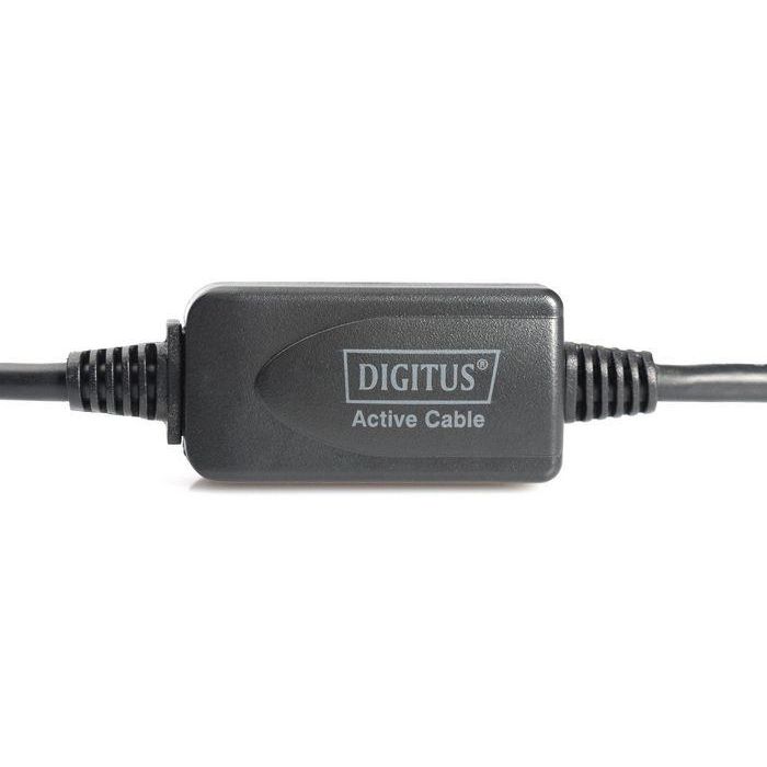 Digitus Active USB 2.0 Repeater/Extension Cable, 10 m A/M to A/F, black 2 Digitus Active USB 2.0 Repeater/Extension Cable, 10 m A/M to A/F, black 2