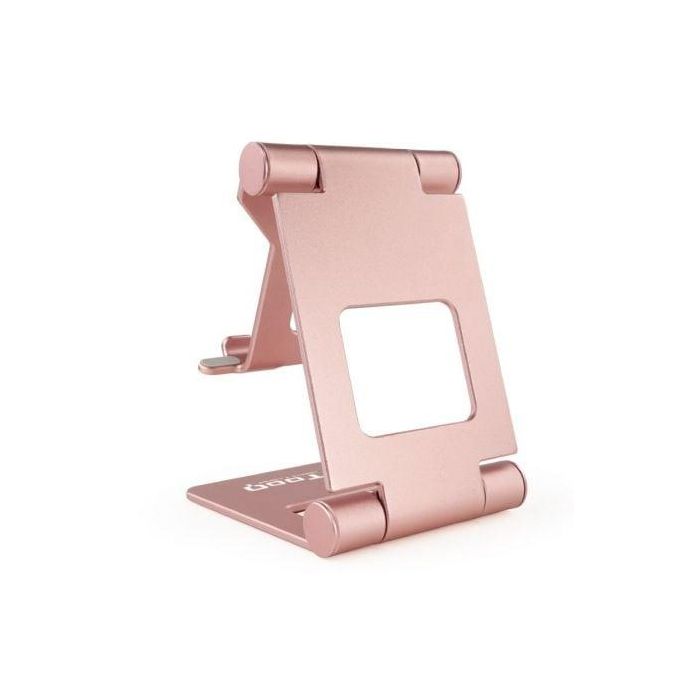 TooQ PH-KEOPS-OCASO Soporte de Sobremesa Ajustable para Teléfono y Tablet 10" de Aluminio Antideslizante Rosa Velvet 1 TooQ PH-KEOPS-OCASO Soporte de Sobremesa Ajustable para Teléfono y Tablet 10" de Aluminio Antideslizante Rosa Velvet 1