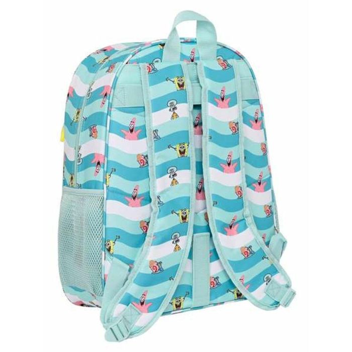 Mochila de 33 cm adapt.carro bob esponja "stay positive" 33x42x14cm 1 Mochila de 33 cm adapt.carro bob esponja "stay positive" 33x42x14cm 1