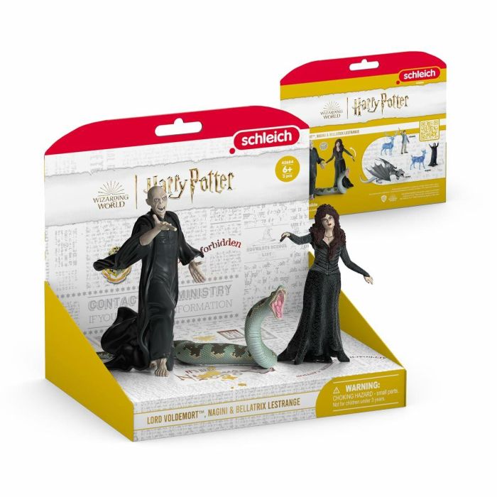Schleich 42684 Caja de Figuras Coleccionables Harry Potter: Voldemort, Nagini y Bellatrix 4