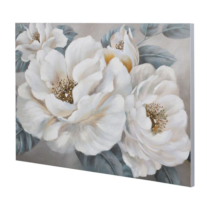 Cuadro Home ESPRIT Rosas Romántico 120 x 3,7 x 80 cm (2 Unidades) 2