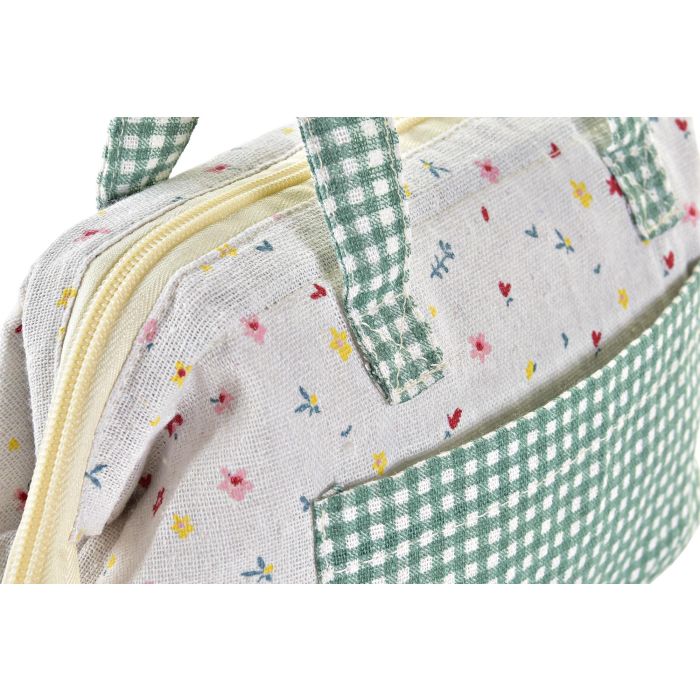 DKD Home Decor Bolsa Térmica Shabby, Colección Vichy Sweet, de Poliéster, Colores Surtidos, 11x16x34 cm (Pack de 6 Unidades) 1