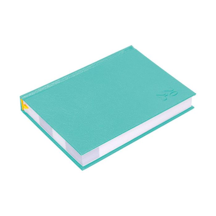 Agenda Encuadernada Liderpapel Corfu A5 2025 Dia Pagina Color Verde Menta Papel 60 gr 4