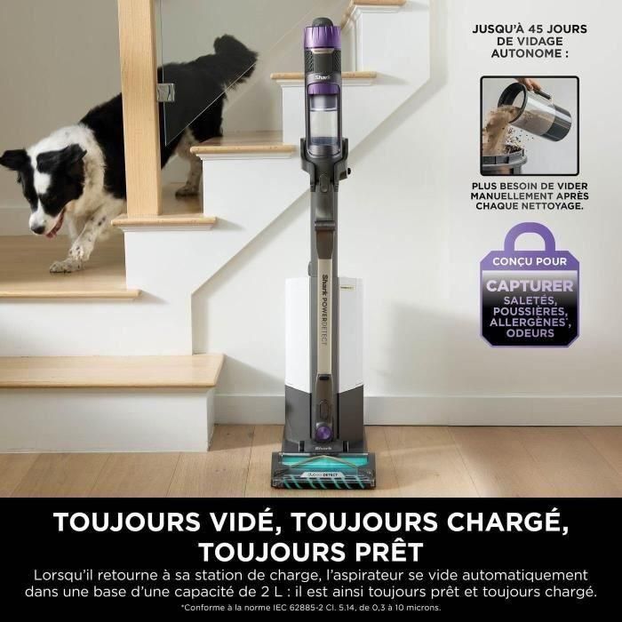 Shark IP3251EUT Aspiradora Escoba Power Detect con Dirt, Edge, Floor y Duoclean Detect, Vaciado Automático y Antialérgeno 5 Shark IP3251EUT Aspiradora Escoba Power Detect con Dirt, Edge, Floor y Duoclean Detect, Vaciado Automático y Antialérgeno 5