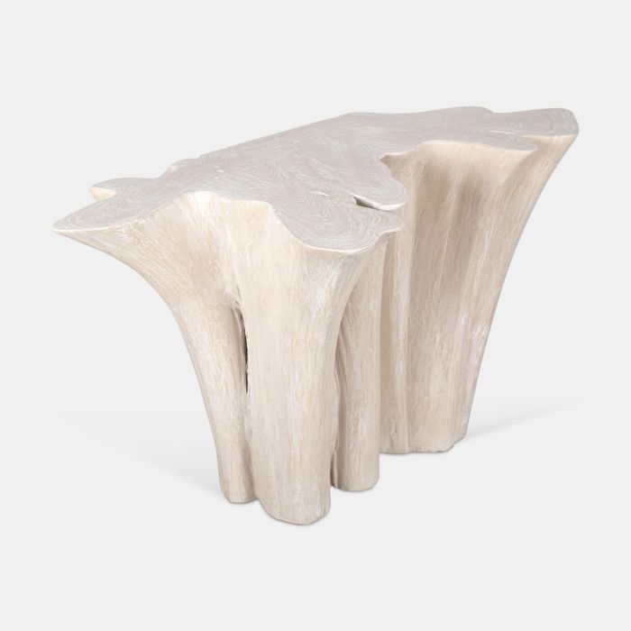 DKD Home Decor Indonesia 1c24 Consola Balines Blanco 40 x 77 x 120 cm