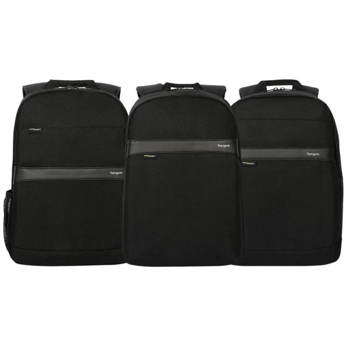 Targus GeoLite Mochila Unisex 16" (40,6 cm) para Portátil Negro, Resistente al Agua, 2 Compartimentos y Bolsillos 4
