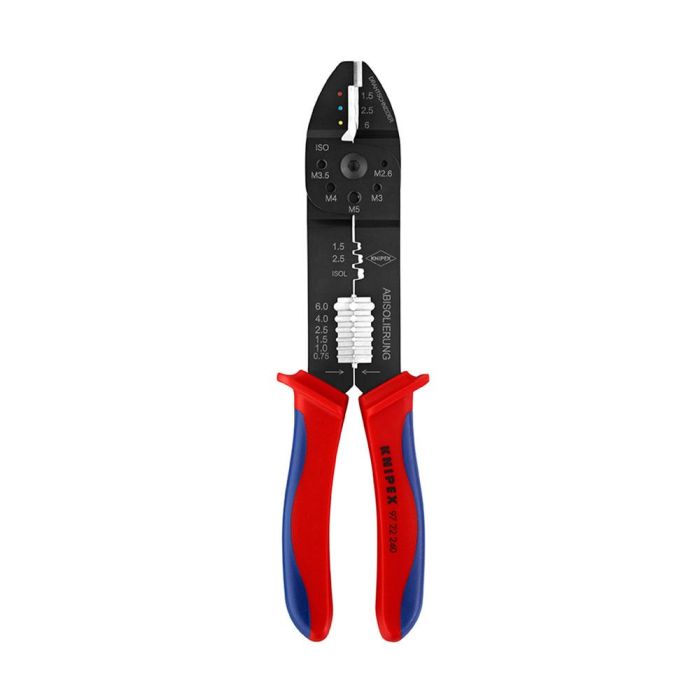 Knipex 9722240sb Alicates para entallar terminales, acero especial, 240x62x25mm, electricidad Knipex 9722240sb Alicates para entallar terminales, acero especial, 240x62x25mm, electricidad