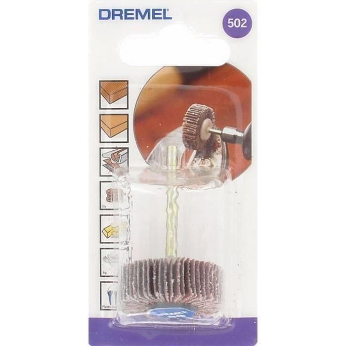 Pulidora DREMEL con láminas de 9,5 mm de grano 80502 1