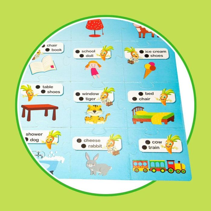 Juego Educativo Lisciani Carotina Baby Happy English Electrónico Puzzle 4,5 x 14,5 x 3 cm (6 Unidades) 1