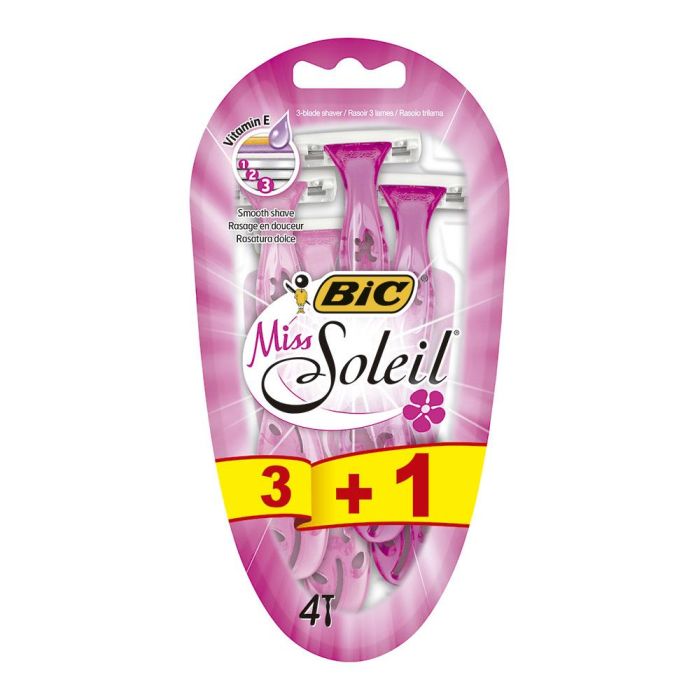 Bic Miss Soleil Maquinilla de Depilar Desechable Blister 3 + 1 Unidades Bic Miss Soleil Maquinilla de Depilar Desechable Blister 3 + 1 Unidades