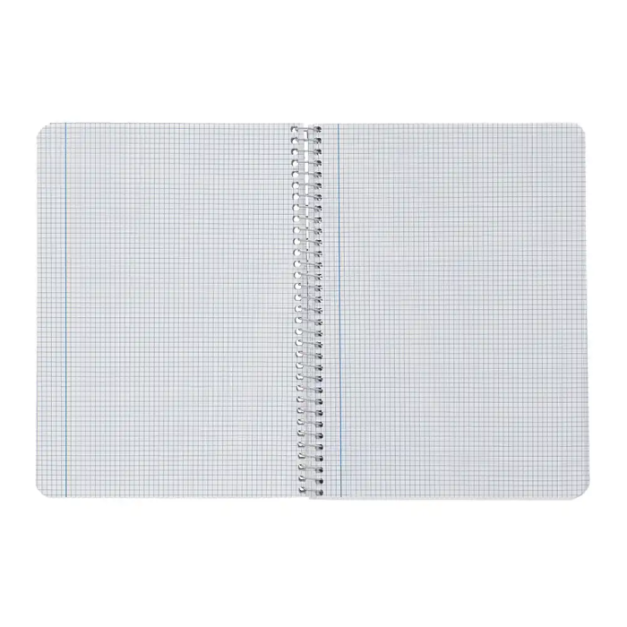 Liderpapel Cuaderno Espiral A5 Smart Tapa Blanda 80 Hojas 75gr Cuadro 3mm Margen Colores Surtidos 7