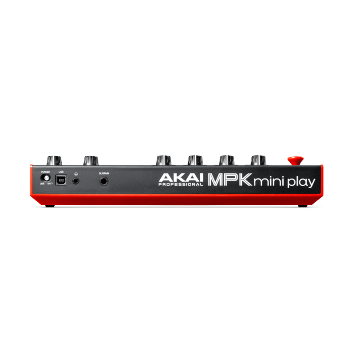 Akai MPK Miniplay Mk3 Teclado Controlador USB con Altavoz Integrado, 25 Miniteclas Sensibles a la Velocidad, Pads MPC Retroiluminados, Pantalla OLED y Arpegiador 2