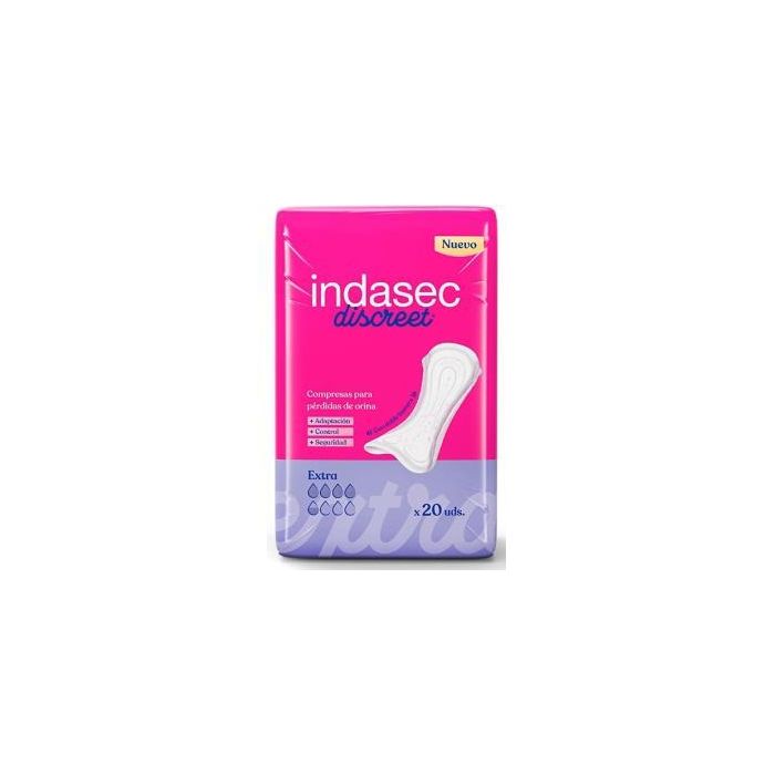Compresa Indasec Discreet Abso Extra 350Ml 20Un