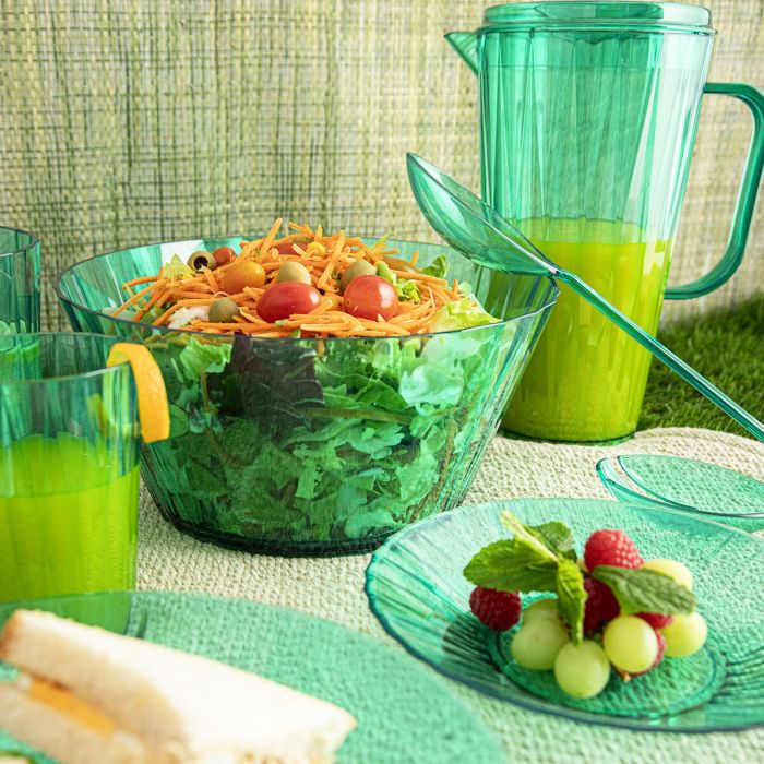 Vaso de agua Quid Iris Verde Plástico 600 ml (12 Unidades) 4