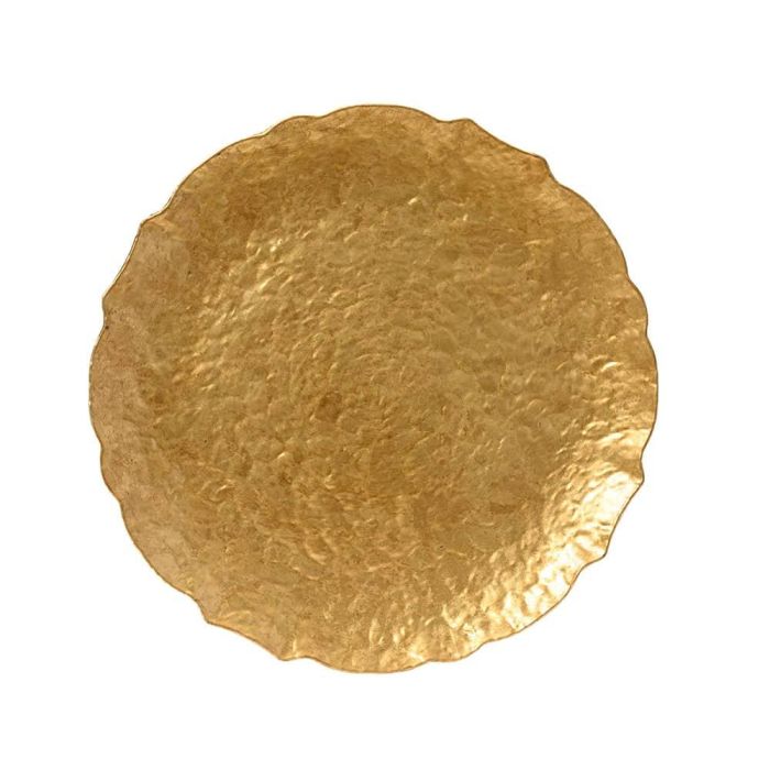 Plato decoración polipropileno dorado ø33 x 1,50 cm 1 Plato decoración polipropileno dorado ø33 x 1,50 cm 1