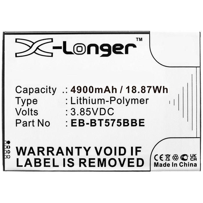 CoreParts Battery for Samsung Tablet 18.87Wh Li-Polymer 3.85V 4900mAh, Black for Galaxy Tab Active 3, Galaxy Tab Active 3 8.0, Galaxy Tab Active 3 8.0 2020, SM-T570, SM-T575, SM-T575N 1