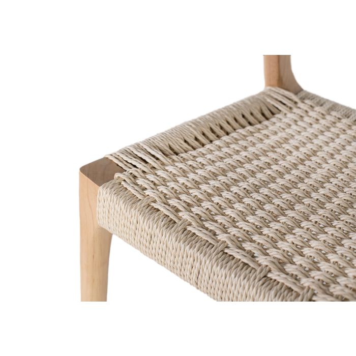 Giner y Colomer - Lote de 2 Sillas de Madera de Caucho con Asiento de Cuerda Natural 4 Giner y Colomer - Lote de 2 Sillas de Madera de Caucho con Asiento de Cuerda Natural 4