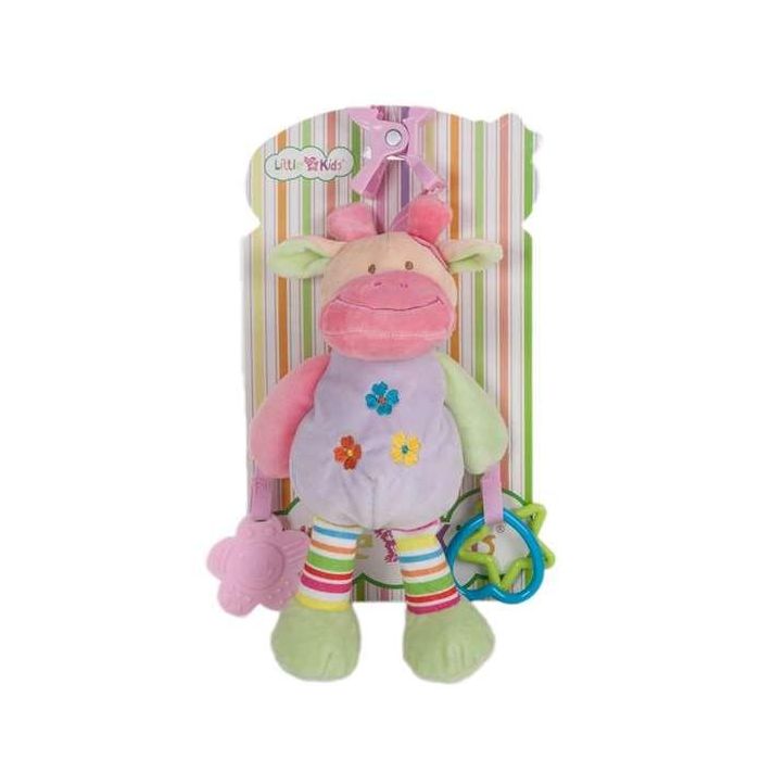 Peluche vaquita pinza c/ mordedor y actividades 25 cm Peluche vaquita pinza c/ mordedor y actividades 25 cm