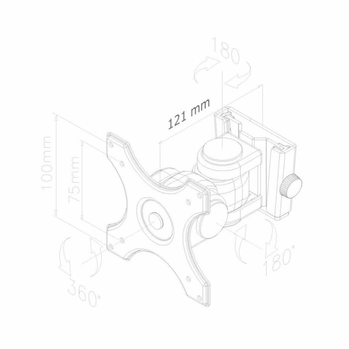 Soporte TV Neomounts FPMA-W250BLACK 1