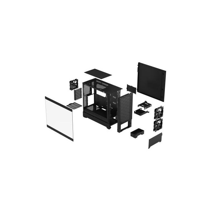Fractal Design Caja Pop Air Black TG Clear Tint FD-C-POA1A-02 PC ATX Micro ATX Mini-ITX Negro con Ventana Cristal Templado 11